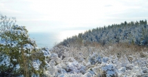 Ganos Dağı eteklerinde "kış güzelliği"
